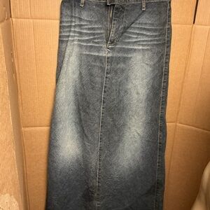 Women's Denim Maxi Skirt